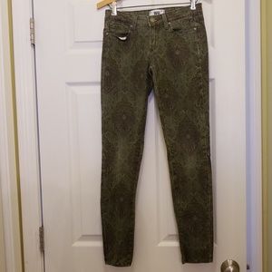 Paige Verdugo Ultra Skinny Paisley Print Jeans
